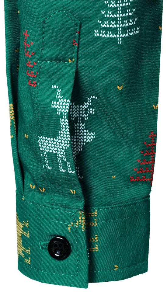 Kids Christmas Shirt - Santa Claus Button Down for Boys & Girls | AURORE LUXURE