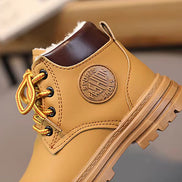 Kids Winter Ankle Boots - Non-Slip Lace Up Boots with Zipper | AURORE LUXURE