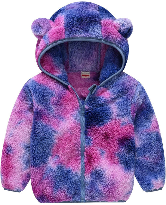 Toddler Bear Ear Hoodie - Fleece Winter Jacket for Boys & Girls _ AURORE LUXURE