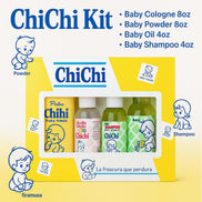 ChiChí Care Kit - 4 Piece Baby Care Set (Cologne, Powder, Oil)