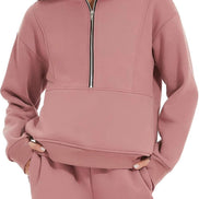 Women's Fleece Tracksuit Set - 2 Piece Sweatshirt & Joggers | AURORE LUXURE