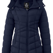 Women's Long Puffer Jacket - Warm Quilted Winter Coat (Plus Size) | AURORE LUXURE
