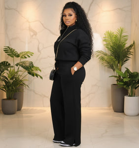 Women's 2 Piece Tracksuit - Oversized Half Zip Sweatsuit Set | AURORE LUXURE