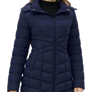 Women's Long Puffer Jacket - Warm Quilted Winter Coat (Plus Size) | AURORE LUXURE