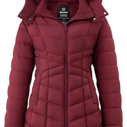Women's Long Puffer Jacket - Warm Quilted Winter Coat (Plus Size) | AURORE LUXURE
