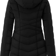 Women's Long Puffer Jacket - Warm Quilted Winter Coat (Plus Size) | AURORE LUXURE