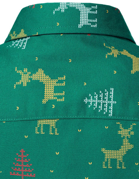 Kids Christmas Shirt - Santa Claus Button Down for Boys & Girls | AURORE LUXURE