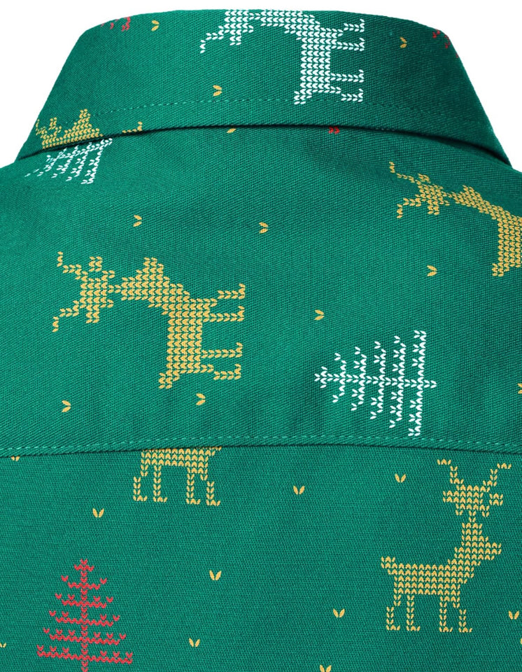 Kids Christmas Shirt - Santa Claus Button Down for Boys & Girls | AURORE LUXURE