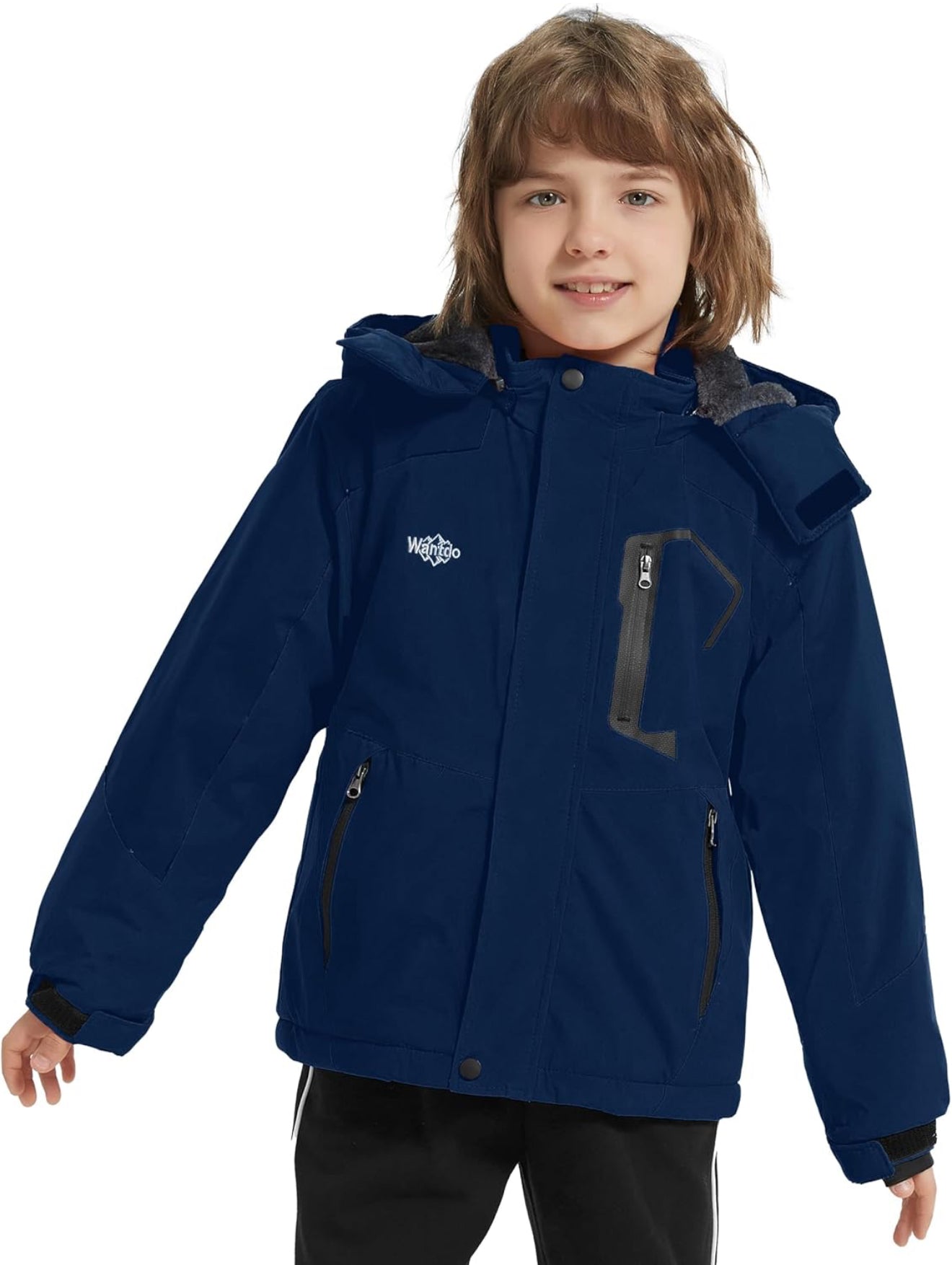 Boy's Waterproof Ski Jacket - Fleece Lined Winter Snowboard Coat | AURORE LUXURE