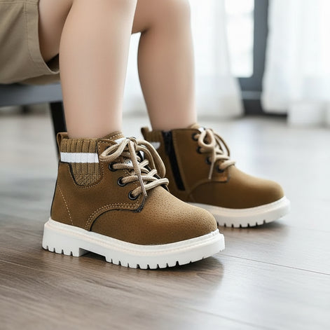 Kids Snow Boots - Warm Faux Fur Lined Winter Boots with Zipper | AURORE LUXURE