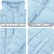 Women's Long Puffer Jacket - Warm Quilted Winter Coat (Plus Size) | AURORE LUXURE