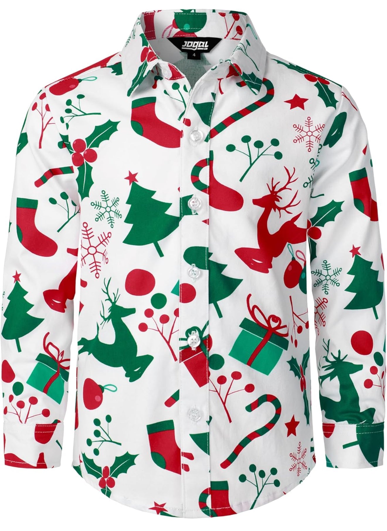 Kids Christmas Shirt - Santa Claus Button Down for Boys & Girls | AURORE LUXURE