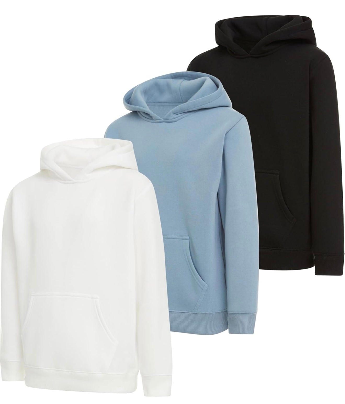 Boys 3-Pack Hoodies - Fleece Pullover & Zip-Up Sweatshirts | AURORE LUXURE