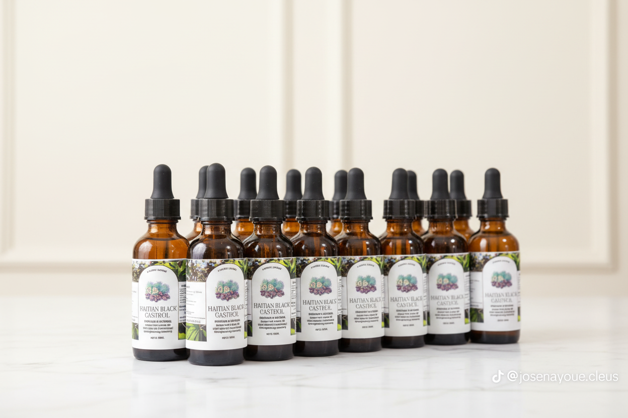 Aurore Luxure Haitian Black Castor Oil/ maskriti – Organic & Natural 100% Pure Castor Hair & Body Oil