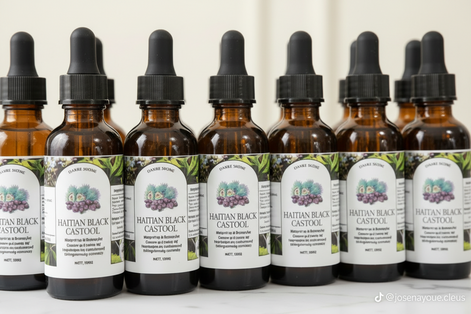 Aurore Luxure Haitian Black Castor Oil/ maskriti – Organic & Natural 100% Pure Castor Hair & Body Oil