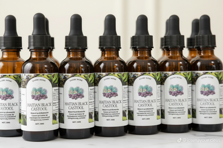 Aurore Luxure Haitian Black Castor Oil/ maskriti – Organic & Natural 100% Pure Castor Hair & Body Oil