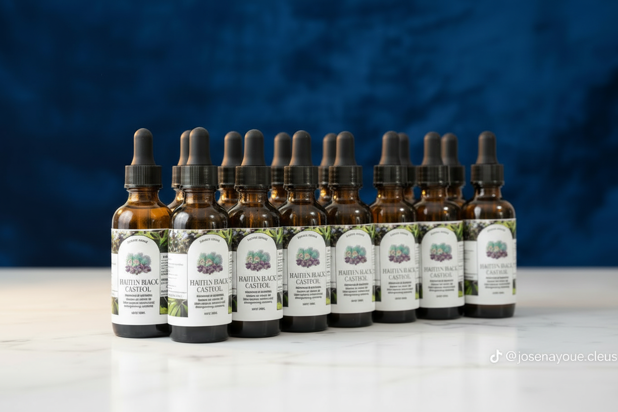 Aurore Luxure Haitian Black Castor Oil/ maskriti – Organic & Natural 100% Pure Castor Hair & Body Oil