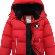 Kids Boys’ Waterproof Puffer Jacket – Warm Fleece Lined Hooded Winter Coat