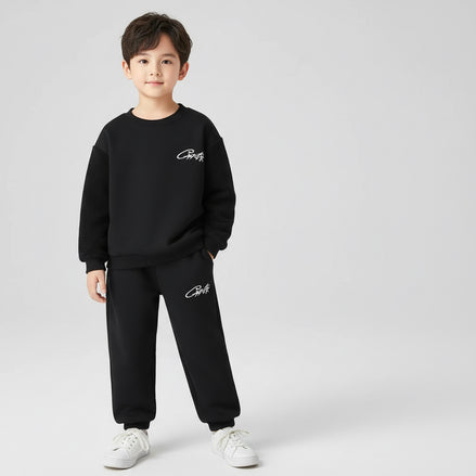 Kids Winter Sports Outfit Set - Warm Sweatshirt & Trousers | AURORE LUXURE