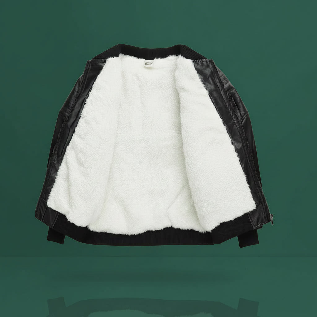 Boys Faux Leather Jacket - Toddler Kids Motorcycle Coat | AURORE LUXURE