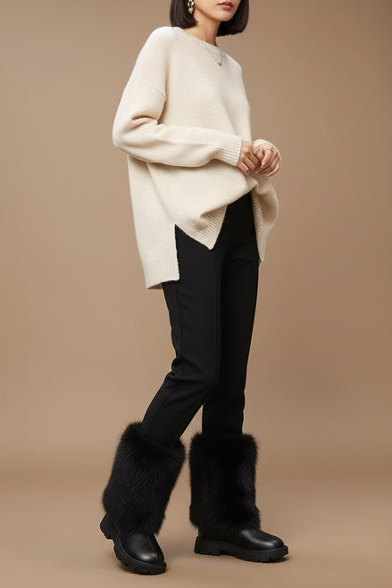 Girls Glitter Chelsea Boots - Waterproof Fur Lined Winter Boots | AURORE LUXURE