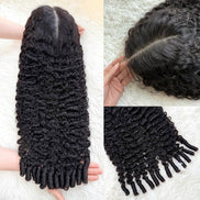 13x6 Full Lace Frontal Burmese Curly Wig – 180% Density, 100% Human Hair