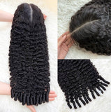 13x6 Full Lace Frontal Burmese Curly Wig – 180% Density, 100% Human Hair