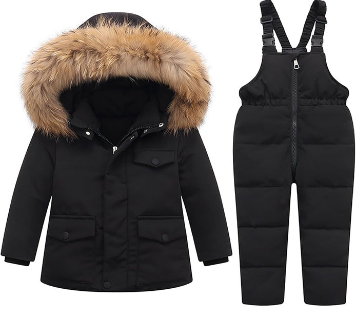 Kids 2-Piece Snowsuit - Waterproof Puffer Jacket & Snow Pants Set | AURORE LUXURE
