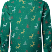 Kids Christmas Shirt - Santa Claus Button Down for Boys & Girls | AURORE LUXURE