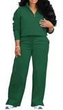 Women's 2 Piece Tracksuit - Oversized Half Zip Sweatsuit Set | AURORE LUXURE