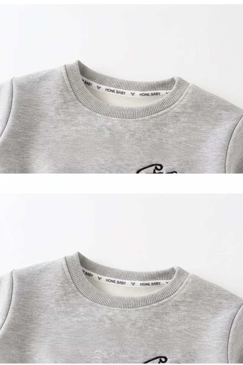 Kids Winter Sports Outfit Set - Warm Sweatshirt & Trousers | AURORE LUXURE