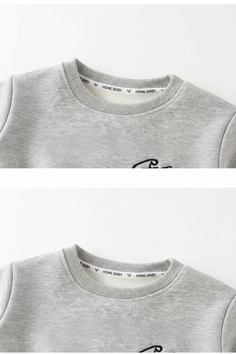 Kids Winter Sports Outfit Set - Warm Sweatshirt & Trousers | AURORE LUXURE