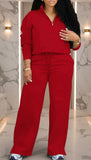 Women's 2 Piece Tracksuit - Oversized Half Zip Sweatsuit Set | AURORE LUXURE