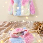 Toddler Bear Ear Hoodie - Fleece Winter Jacket for Boys & Girls _ AURORE LUXURE