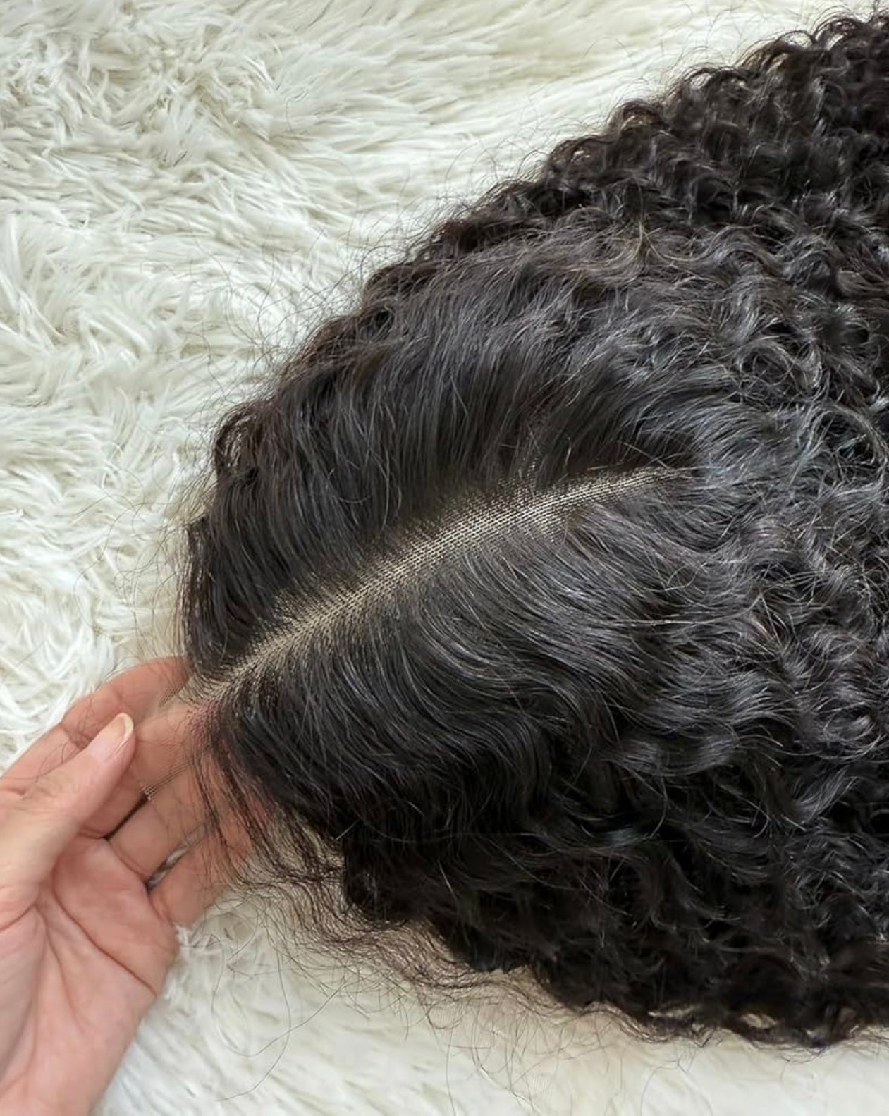 13x6 Full Lace Frontal Burmese Curly Wig – 180% Density, 100% Human Hair