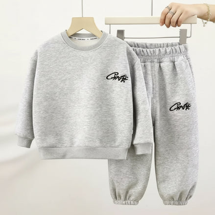 Kids Winter Sports Outfit Set - Warm Sweatshirt & Trousers | AURORE LUXURE