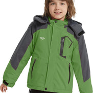 Boy's Waterproof Ski Jacket - Fleece Lined Winter Snowboard Coat | AURORE LUXURE