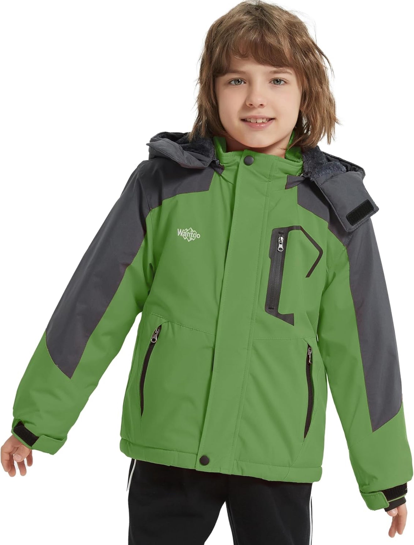 Boy's Waterproof Ski Jacket - Fleece Lined Winter Snowboard Coat | AURORE LUXURE