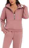 Women's Fleece Tracksuit Set - 2 Piece Sweatshirt & Joggers | AURORE LUXURE