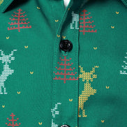 Kids Christmas Shirt - Santa Claus Button Down for Boys & Girls | AURORE LUXURE