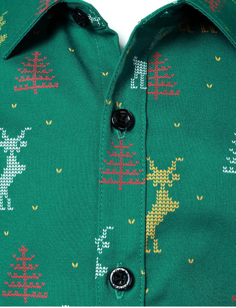 Kids Christmas Shirt - Santa Claus Button Down for Boys & Girls | AURORE LUXURE