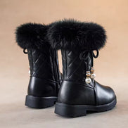 Winter Girl Boots – Warm Velvet Snow Boots, Long Tube Casual Princess Shoes for Girls