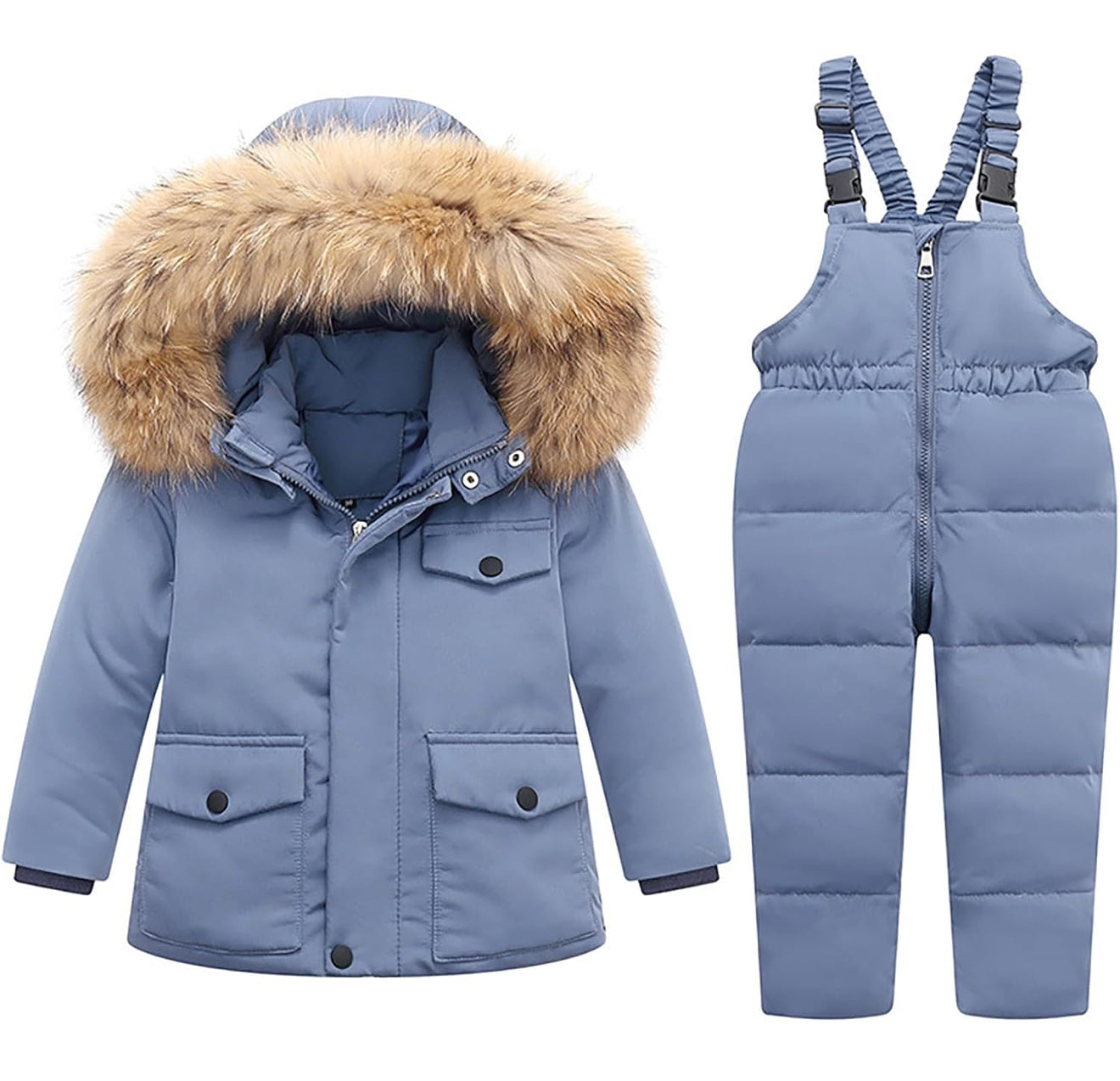 Kids 2-Piece Snowsuit - Waterproof Puffer Jacket & Snow Pants Set | AURORE LUXURE