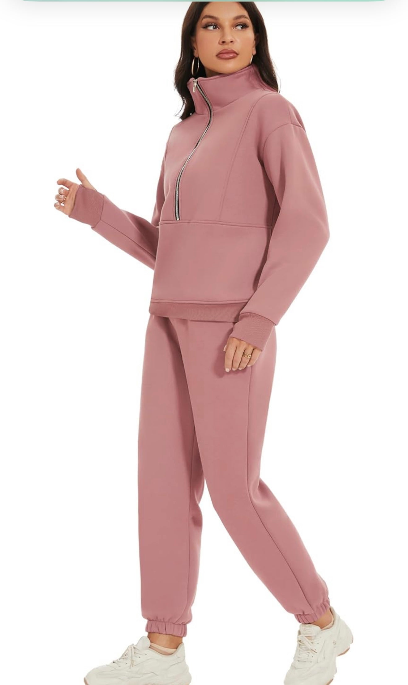Women's Fleece Tracksuit Set - 2 Piece Sweatshirt & Joggers | AURORE LUXURE