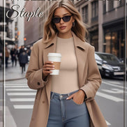 Women's 4-Pack Mock Neck Thermal Tops - Ribbed Base Layer Shirts | AURORE LUXURE