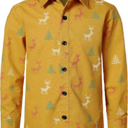 Kids Christmas Shirt - Santa Claus Button Down for Boys & Girls | AURORE LUXURE