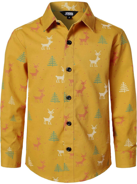 Kids Christmas Shirt - Santa Claus Button Down for Boys & Girls | AURORE LUXURE