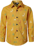 Kids Christmas Shirt - Santa Claus Button Down for Boys & Girls | AURORE LUXURE