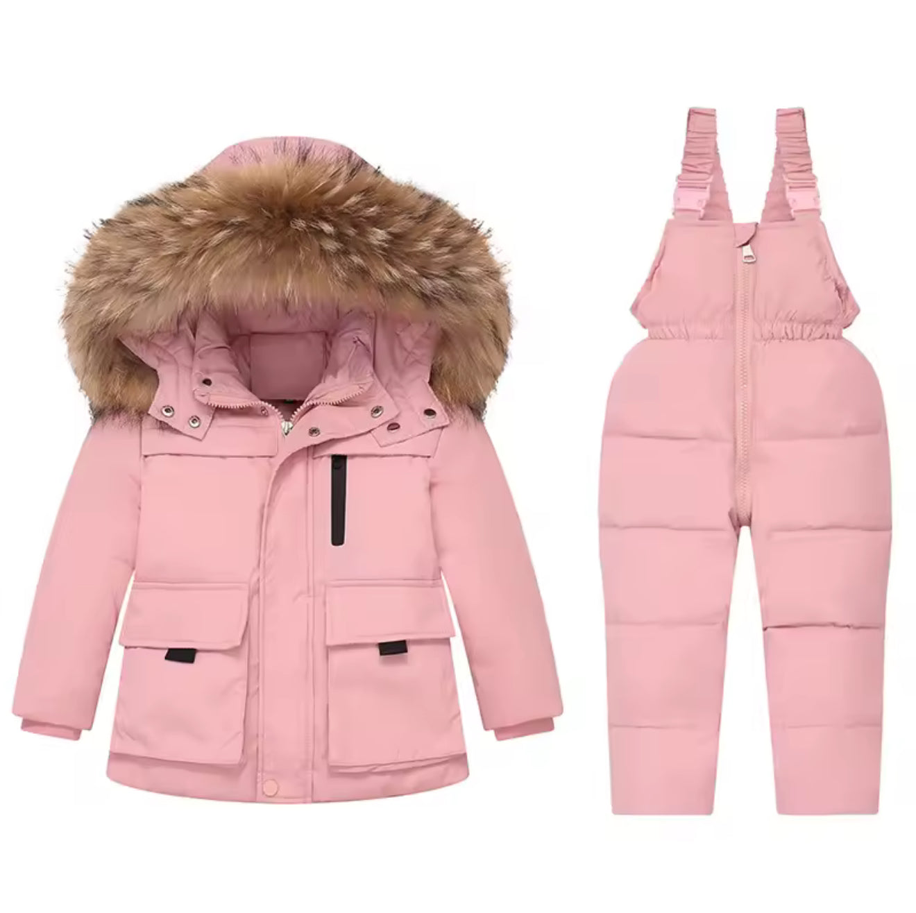 Kids 2-Piece Snowsuit - Waterproof Puffer Jacket & Snow Pants Set | AURORE LUXURE