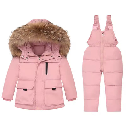 Kids 2-Piece Snowsuit - Waterproof Puffer Jacket & Snow Pants Set | AURORE LUXURE